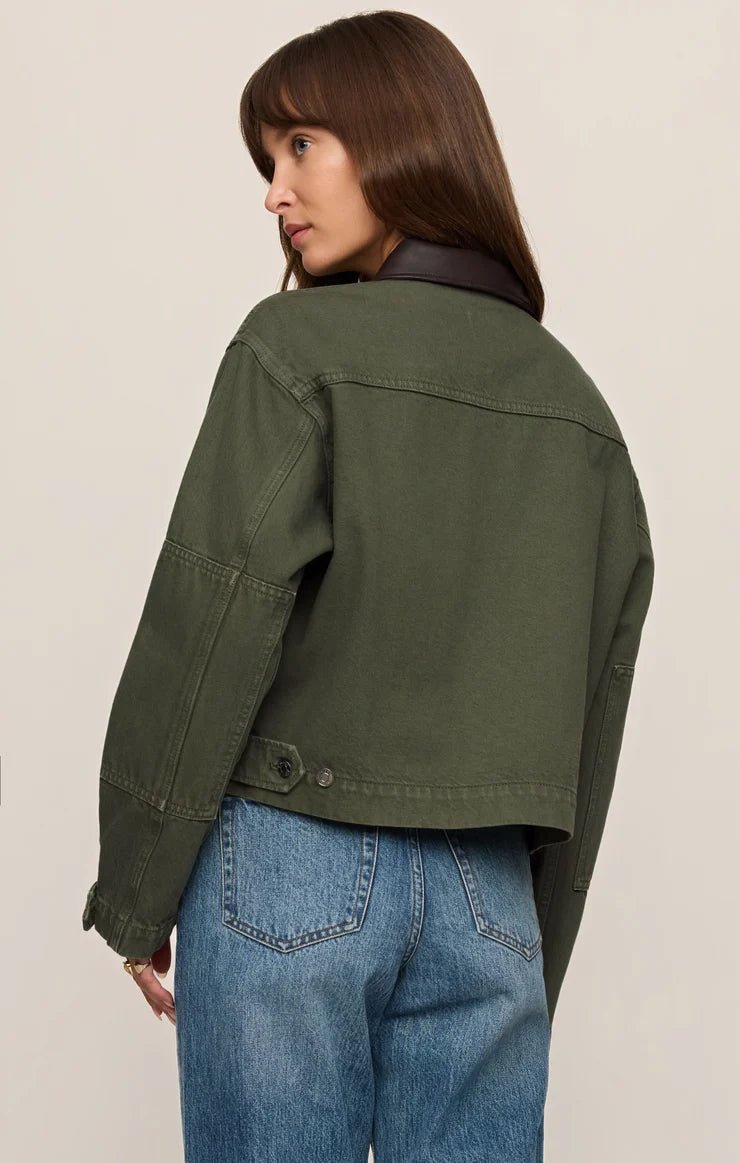 Rey Cropped Jacket - Elk + Elm