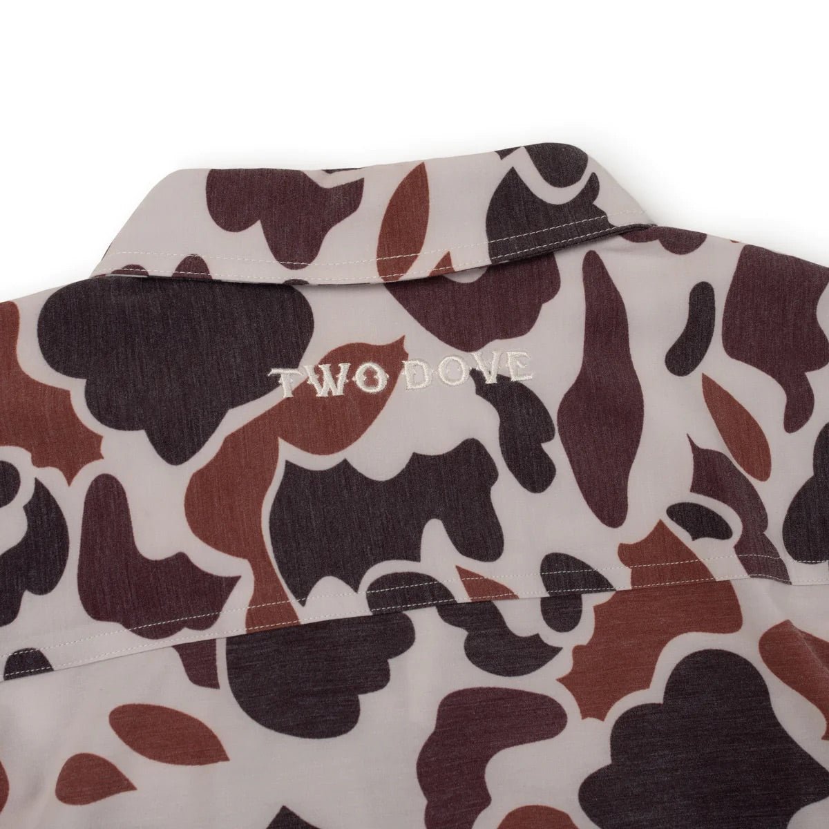 Rio SS Button Up Boone Camo - Elk + Elm