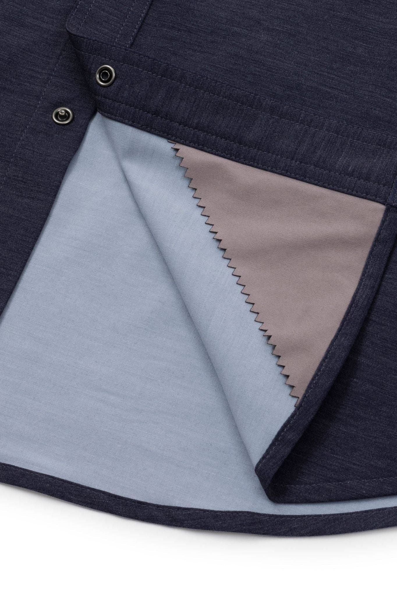 Rio SS Button Up Navy - Elk + Elm