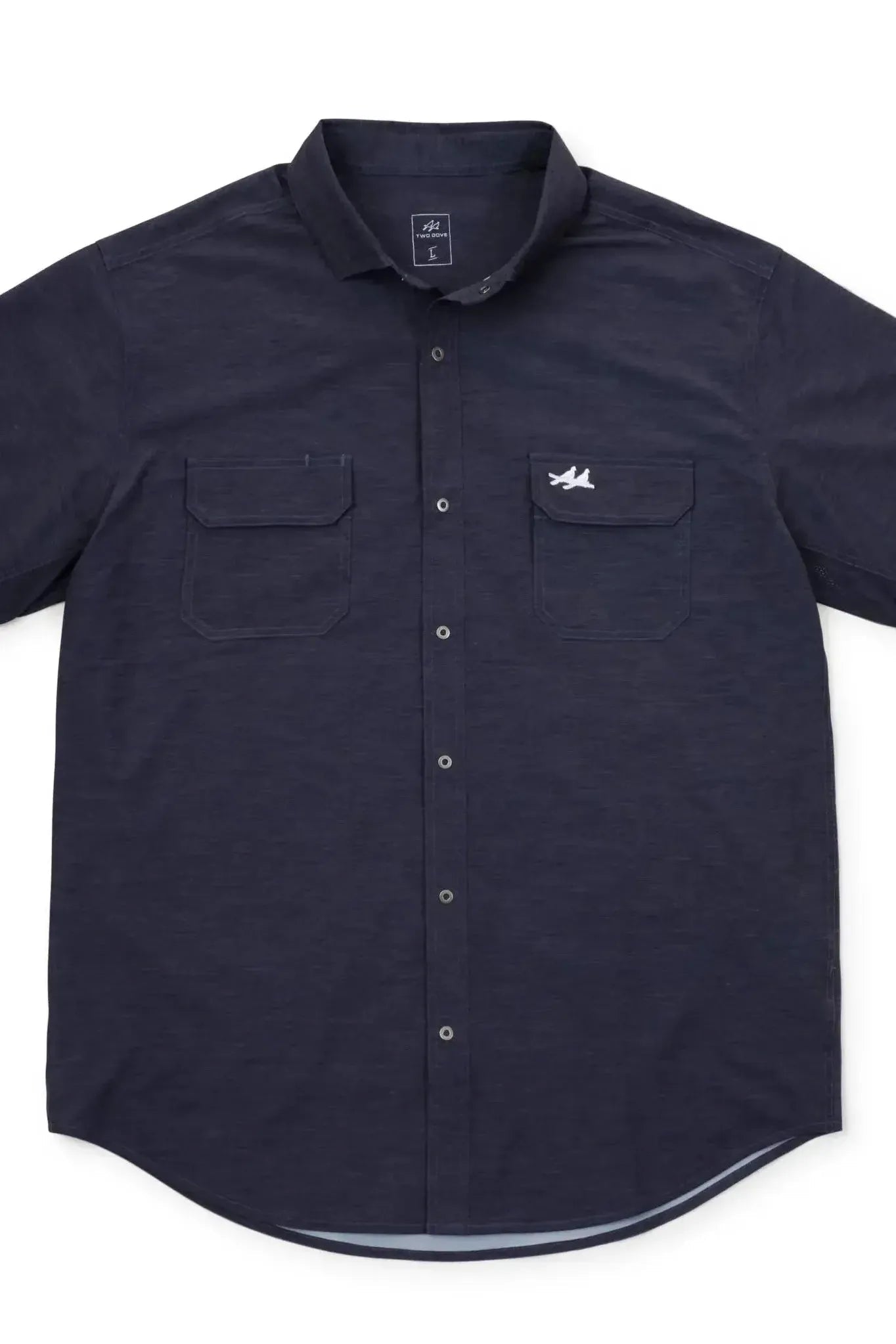 Rio SS Button Up Navy - Elk + Elm