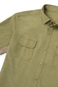 Rio SS Button Up Olive Green - Elk + Elm