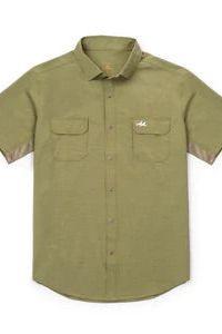 Rio SS Button Up Olive Green - Elk + Elm