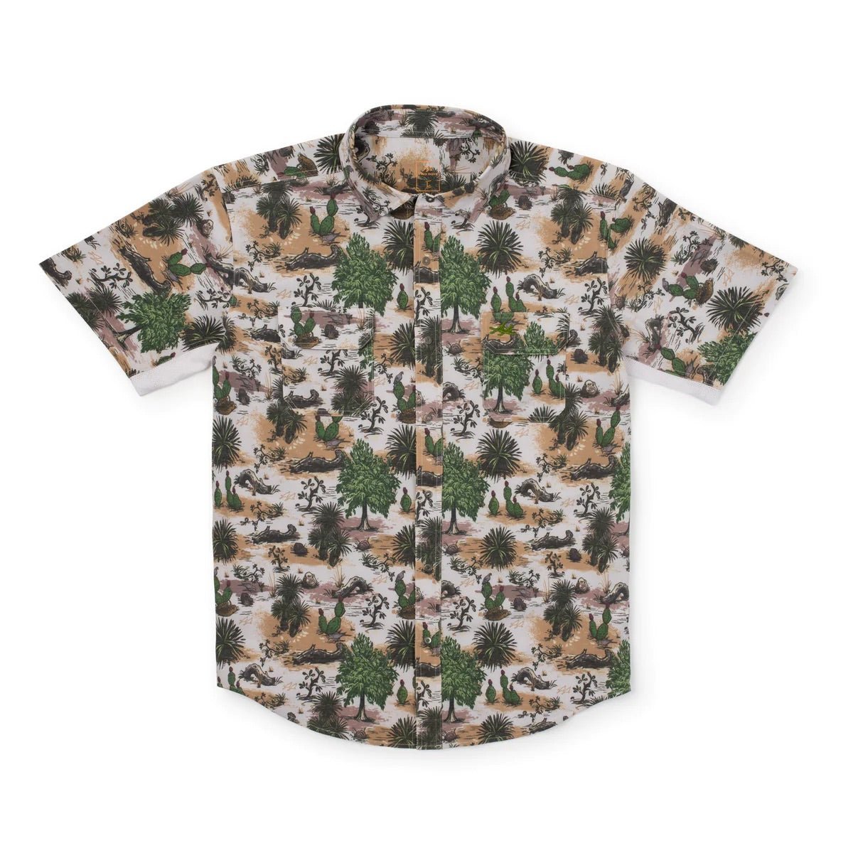 Rio SS Button Up South Coast Camo - Elk + Elm