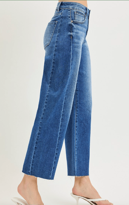Risen Cropped Barrel Jean - Elk + Elm