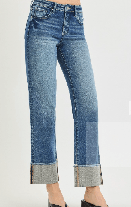 Risen Cuffed Ankle Jeans - Elk + Elm