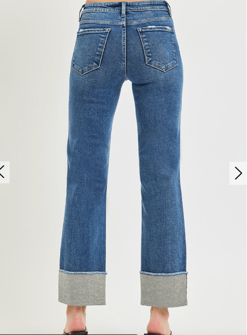 Risen Cuffed Ankle Jeans - Elk + Elm