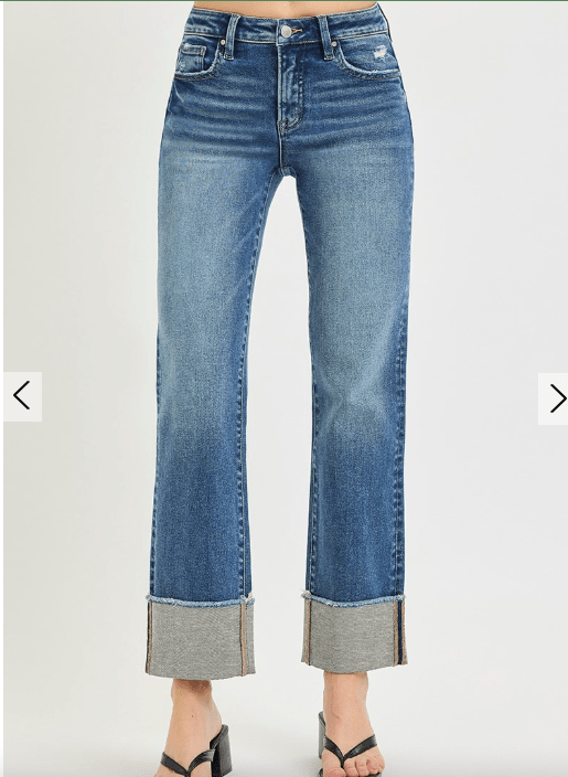 Risen Cuffed Ankle Jeans - Elk + Elm