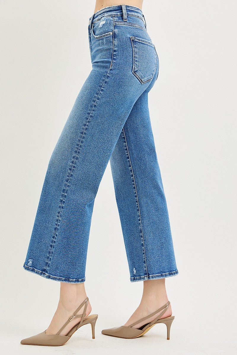 Risen Wide Crop Jeans - Elk + Elm