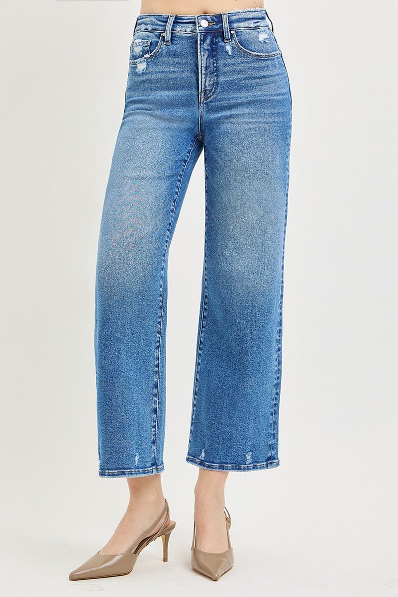 Risen Wide Crop Jeans - Elk + Elm