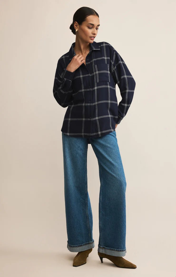 River Plaid Button Up - Elk + Elm