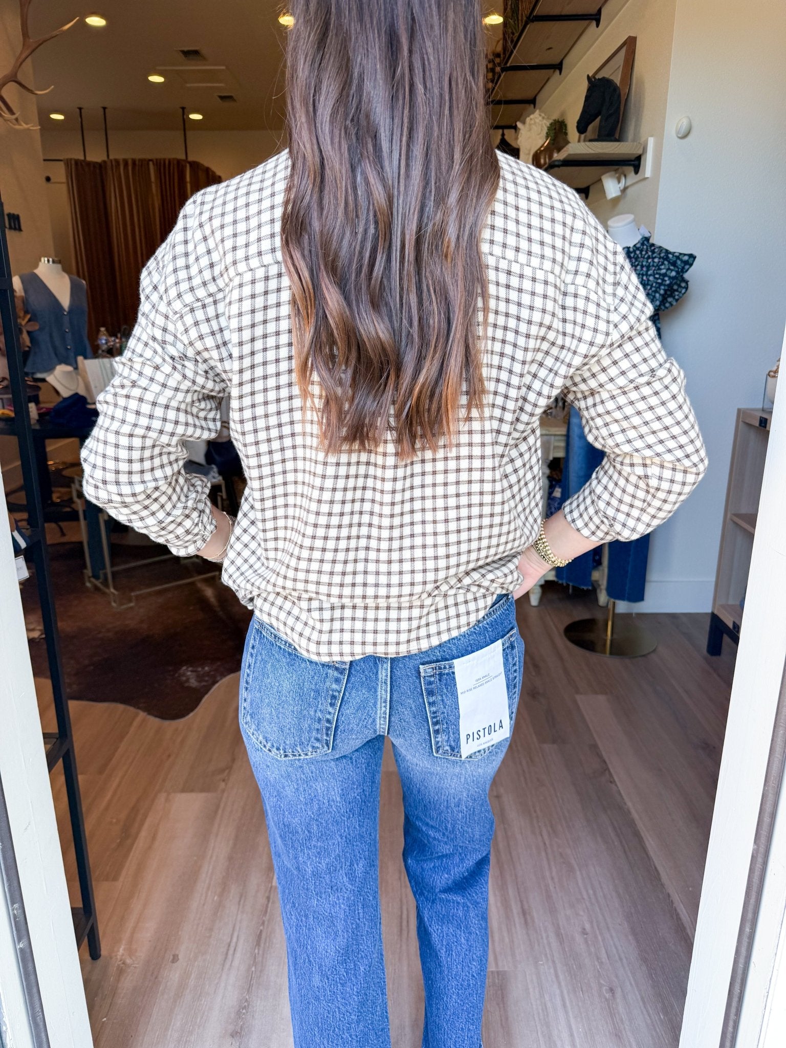 River Plaid Button Up - Elk + Elm