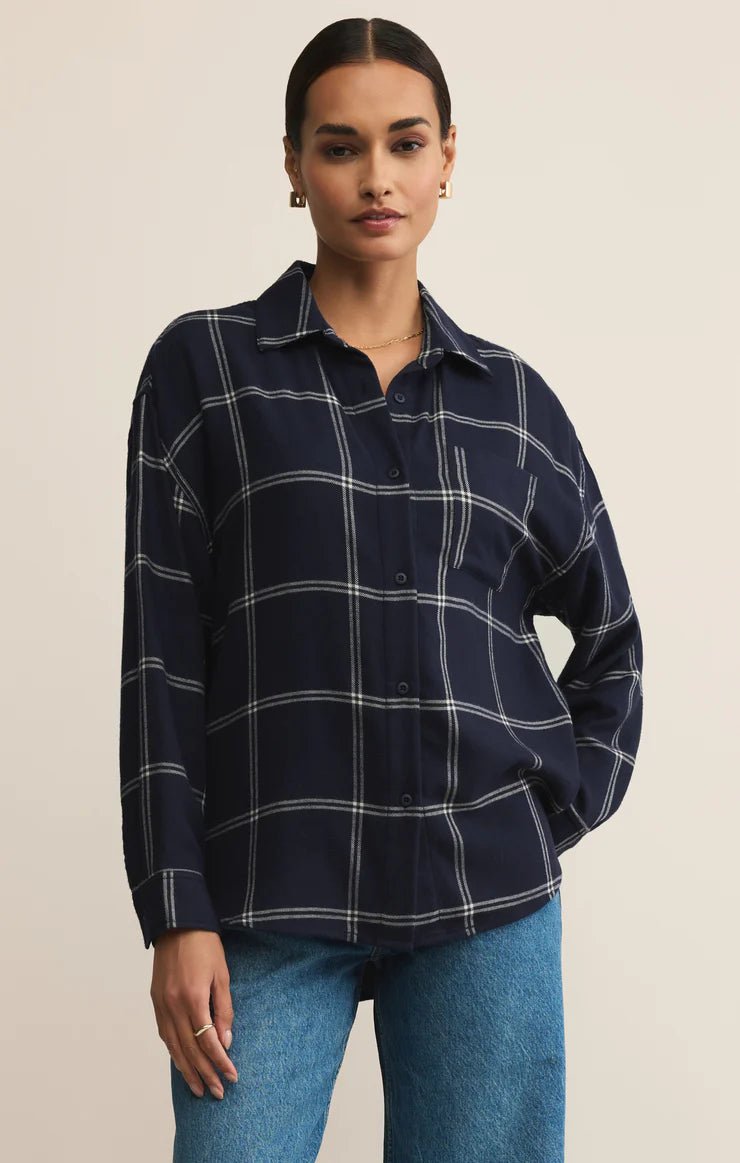 River Plaid Button Up - Elk + Elm