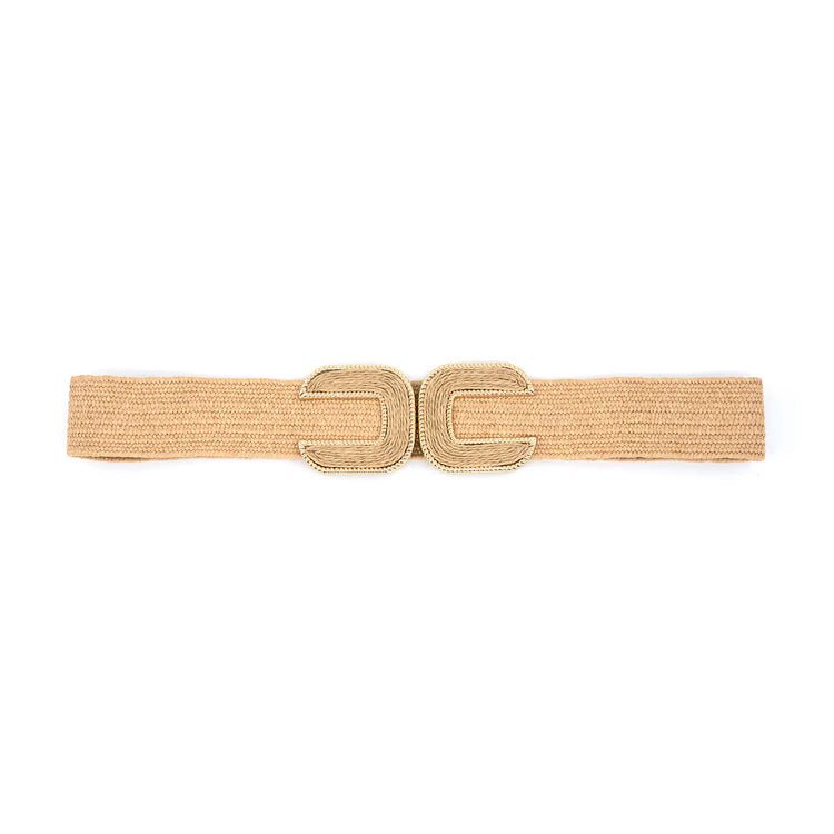 Sahara Straw Belt - Elk + Elm
