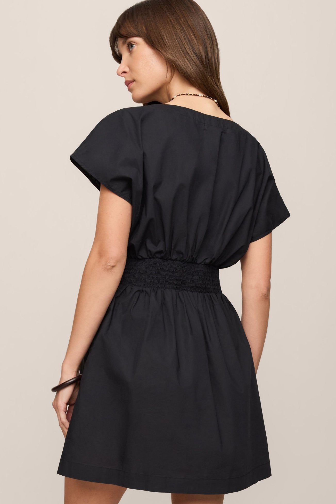 Sanna Poplin Mini Dress - Elk + Elm