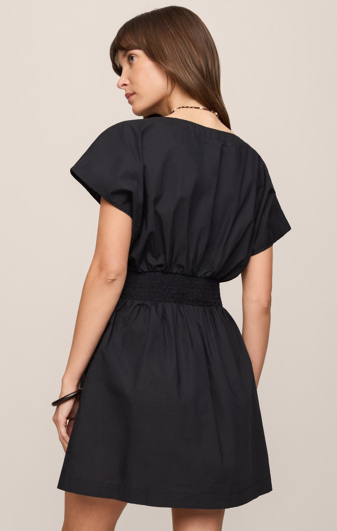 Sanna Poplin Mini Dress - Elk + Elm