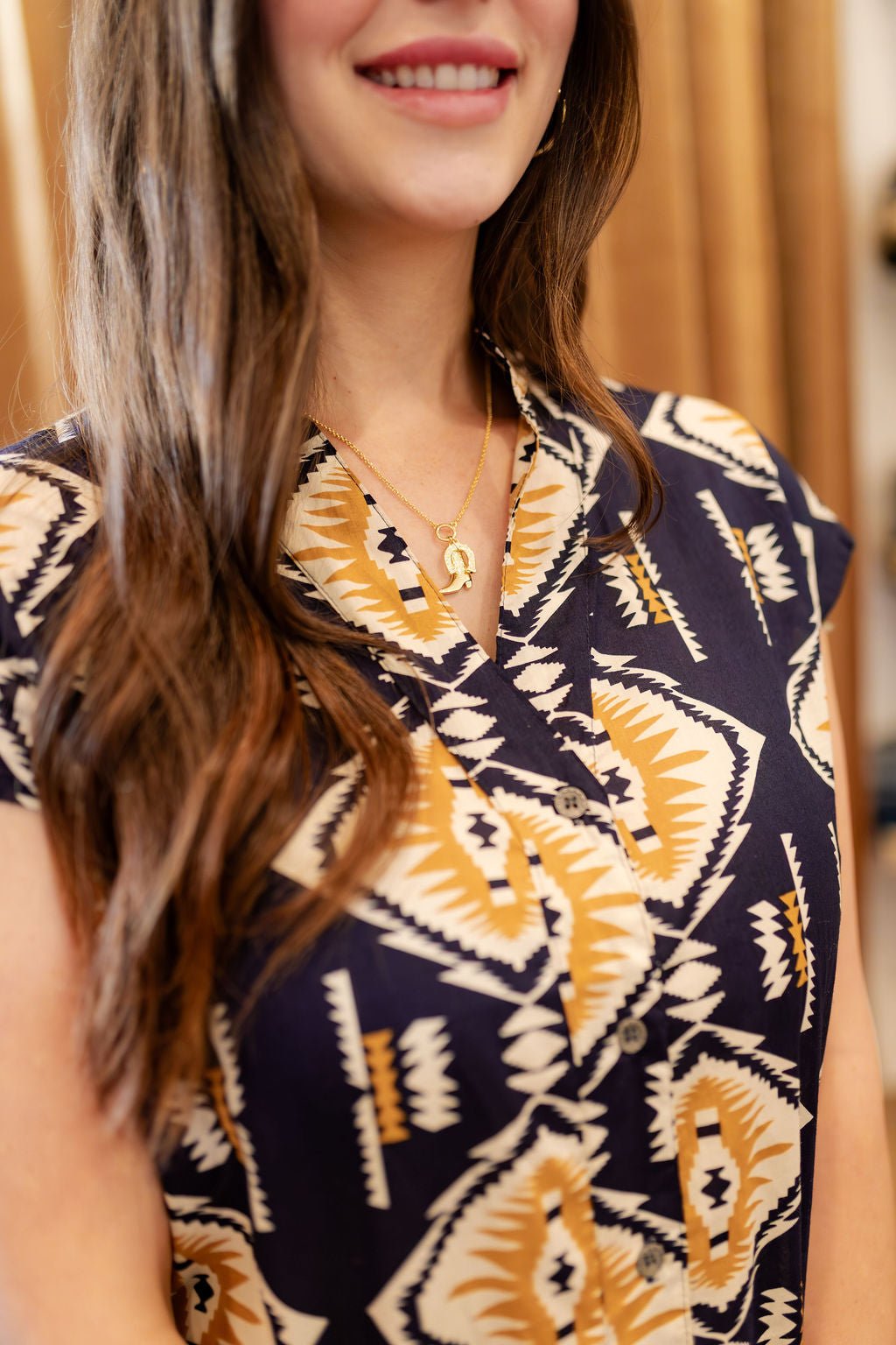 Savanna Boot 'N Horseshoe Necklace - Elk + Elm