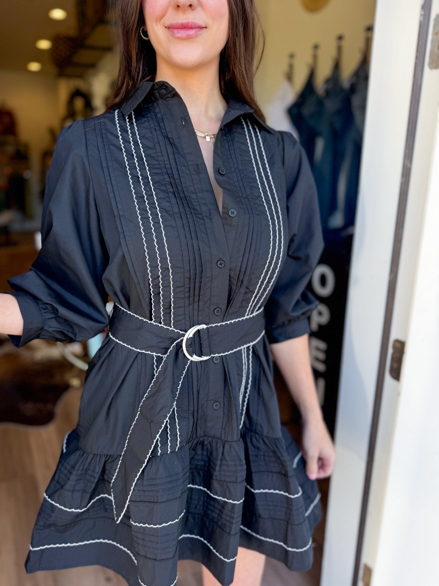 Savannah Dress - Black - Elk + Elm