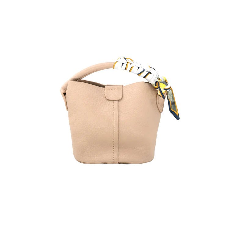 Scarf Bucket Small Bag - Beige - Elk + Elm