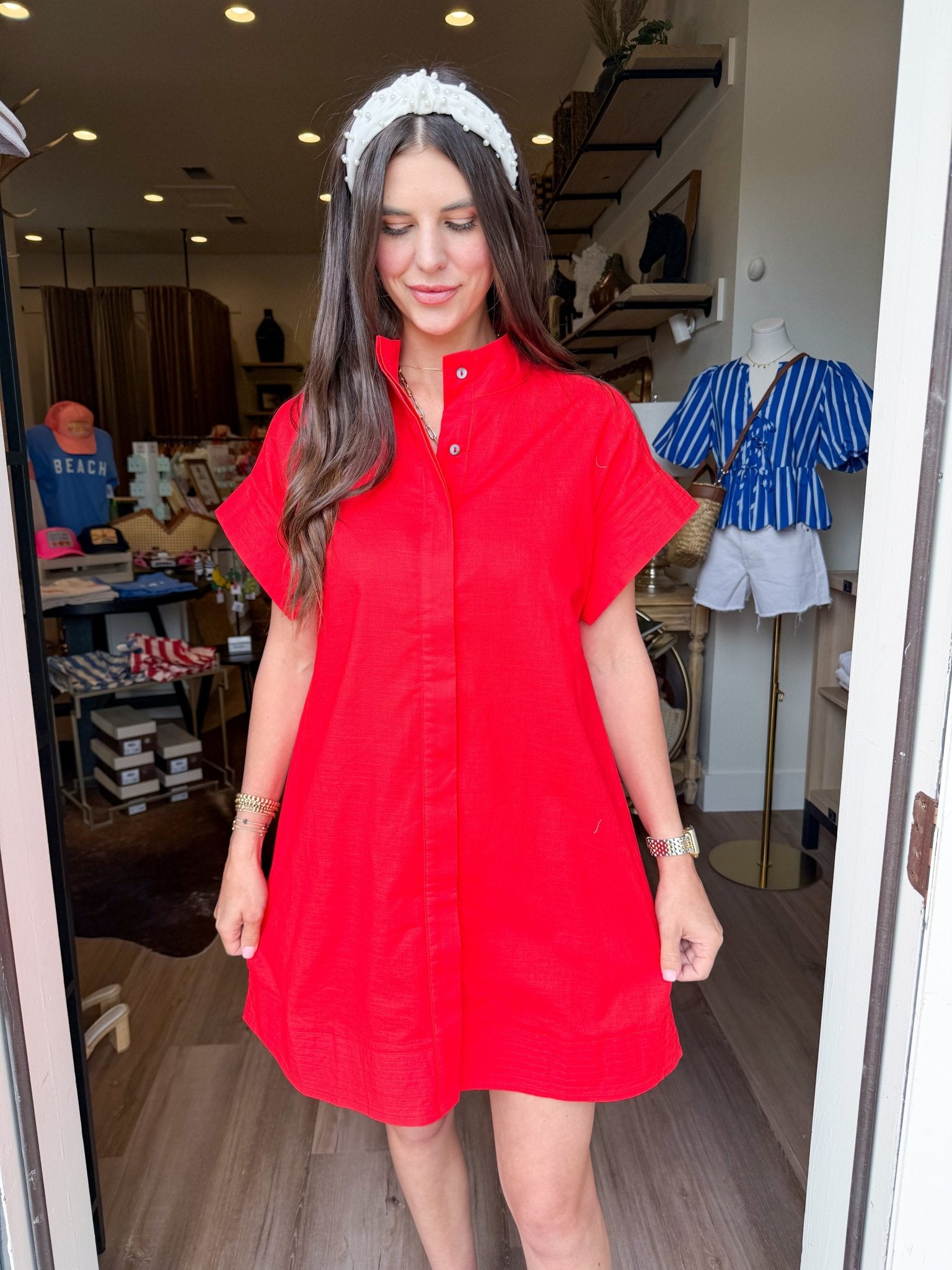 Scarlet Ease Shirt Dress - Elk + Elm