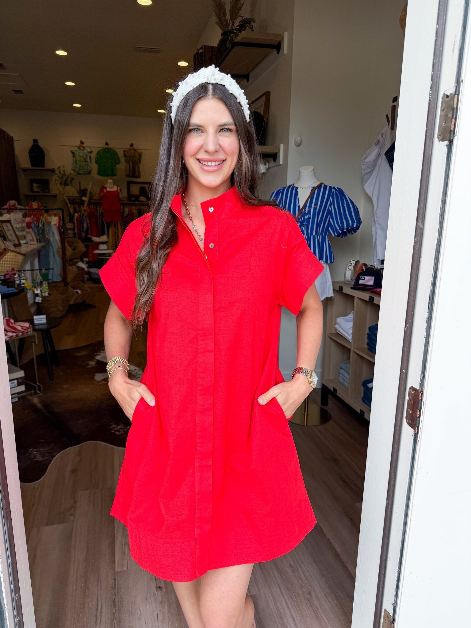 Scarlet Ease Shirt Dress - Elk + Elm
