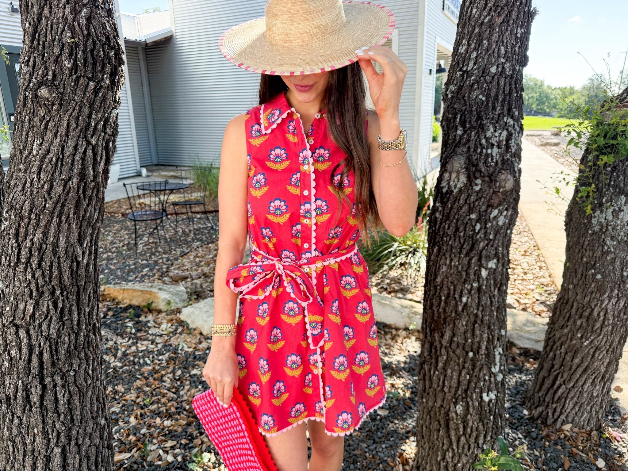Scarlet Floral Mini Dress - Elk + Elm