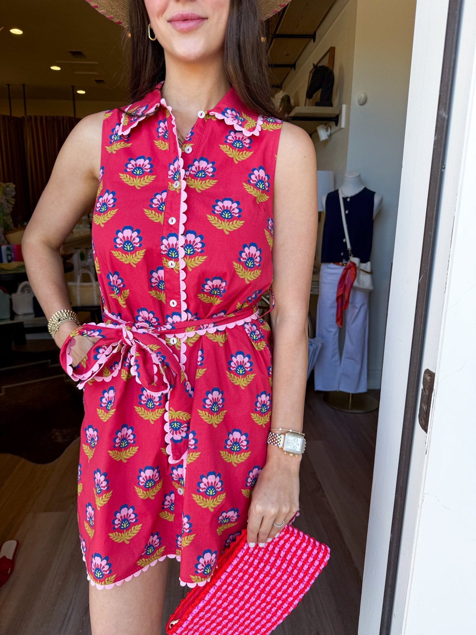 Scarlet Floral Mini Dress - Elk + Elm