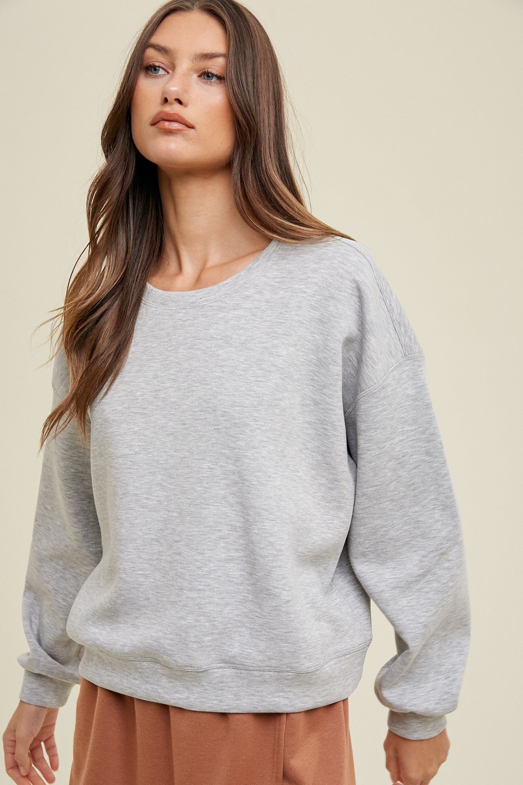 Scuba Crop Sweatshirt - Elk + Elm
