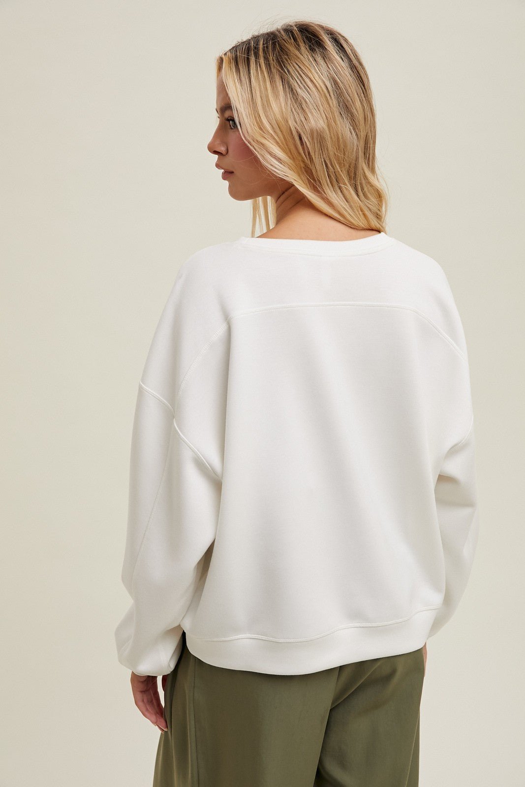 Scuba Crop Sweatshirt - Elk + Elm