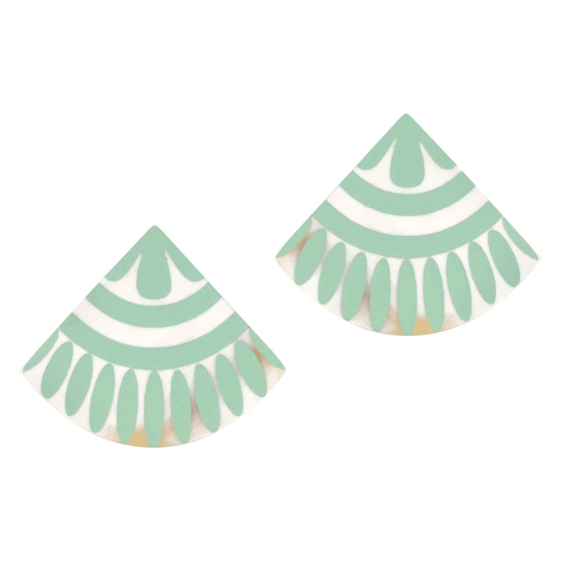 Seafoam Tile Earrings - Elk + Elm