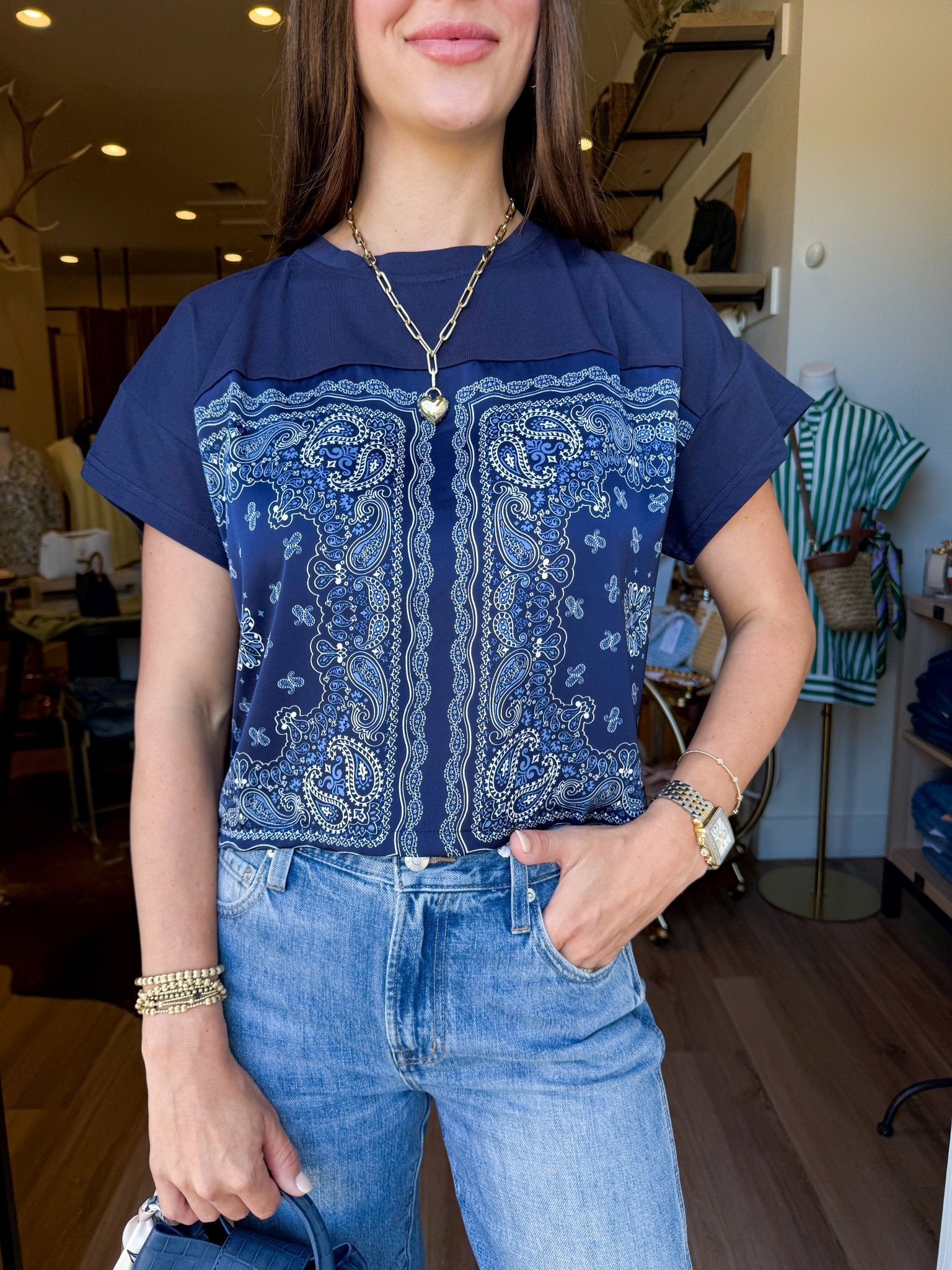 Sedona Bandana Top - Elk + Elm
