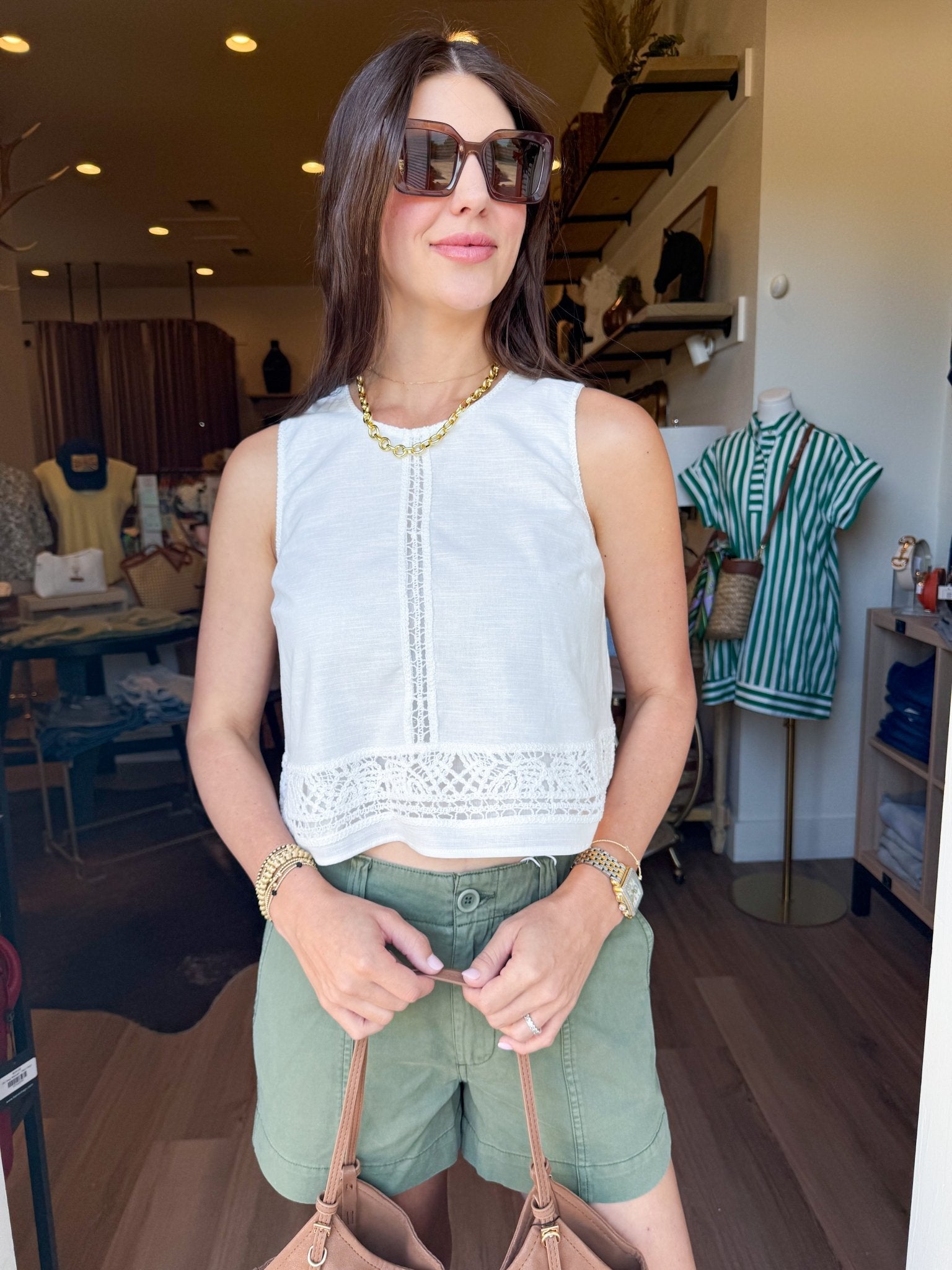 Sloane Embroidered Top - Elk + Elm
