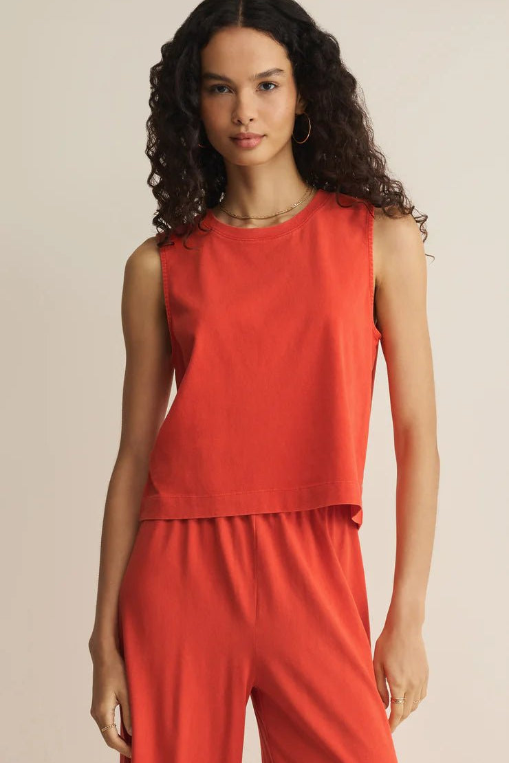 Sloane Jersey Tank - Elk + Elm
