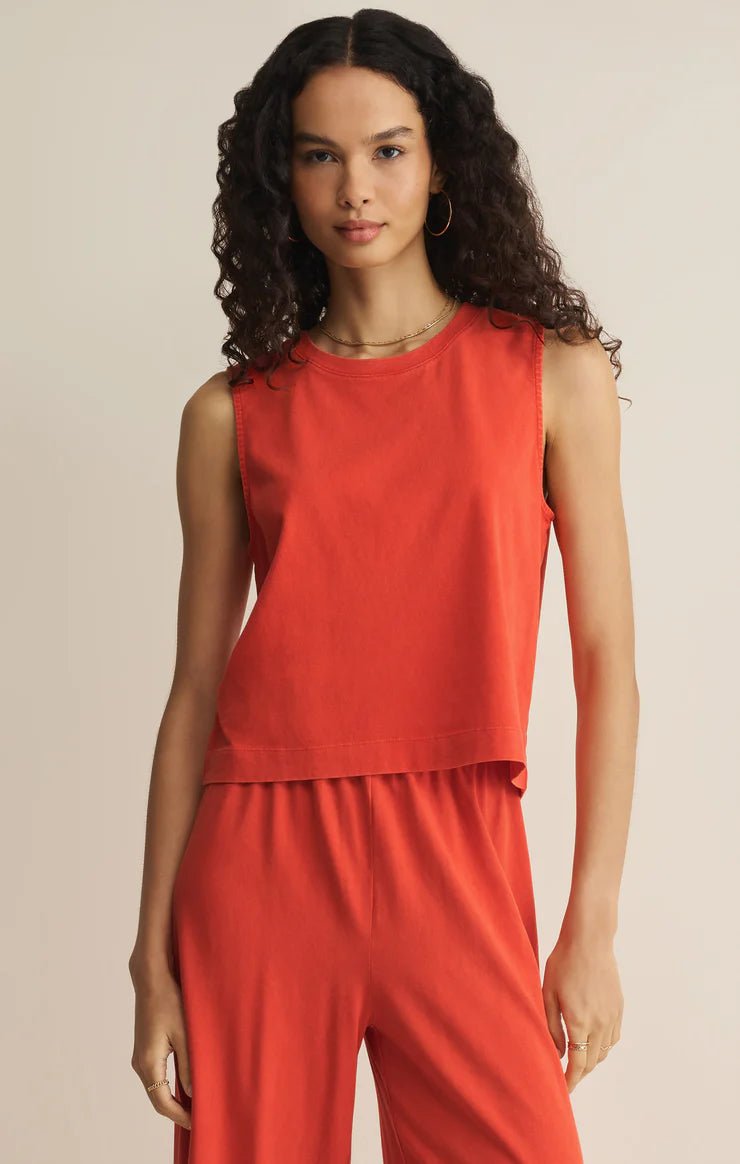 Sloane Jersey Tank - Elk + Elm