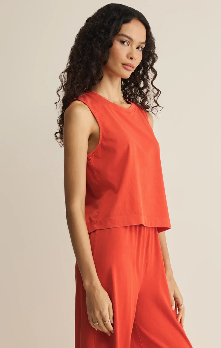 Sloane Jersey Tank - Elk + Elm