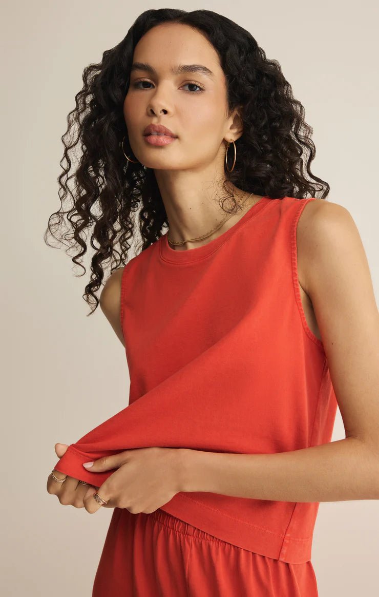 Sloane Jersey Tank - Elk + Elm