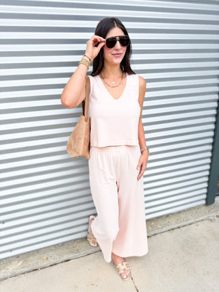 Sloane V - Neck Top - Bellini - Elk + Elm