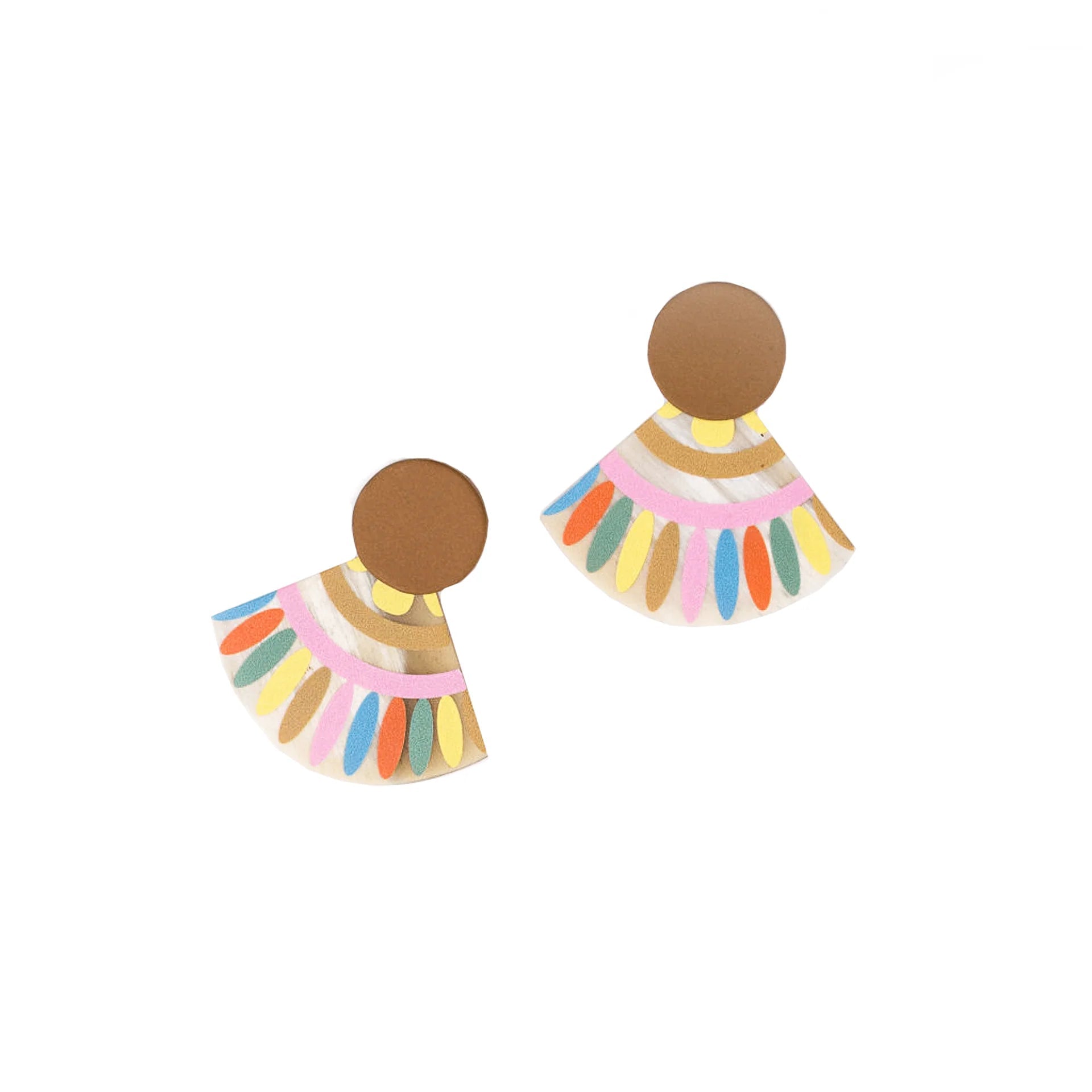 Spanish Sunset Tile Earrings - Elk + Elm