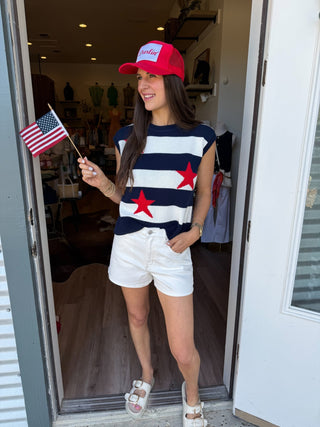 Star Spangled Sweater - Elk + Elm