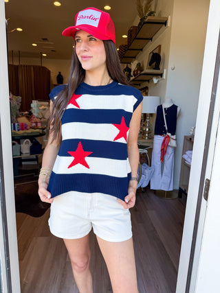 Star Spangled Sweater - Elk + Elm