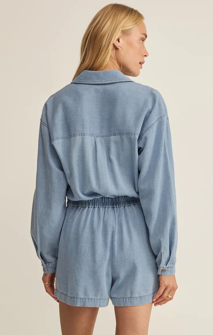 Sully Twill Romper - Elk + Elm