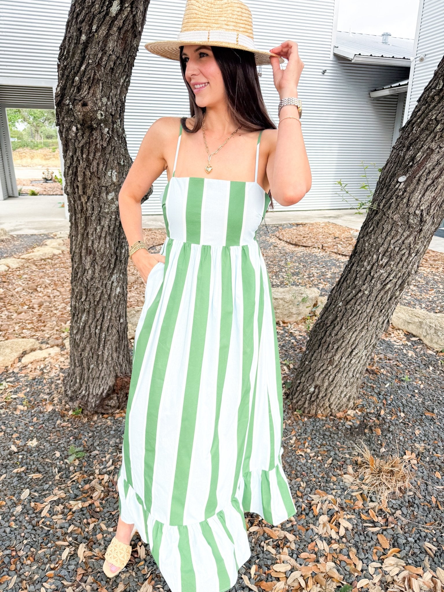 Summerline Stripe Maxi Dress - Elk + Elm