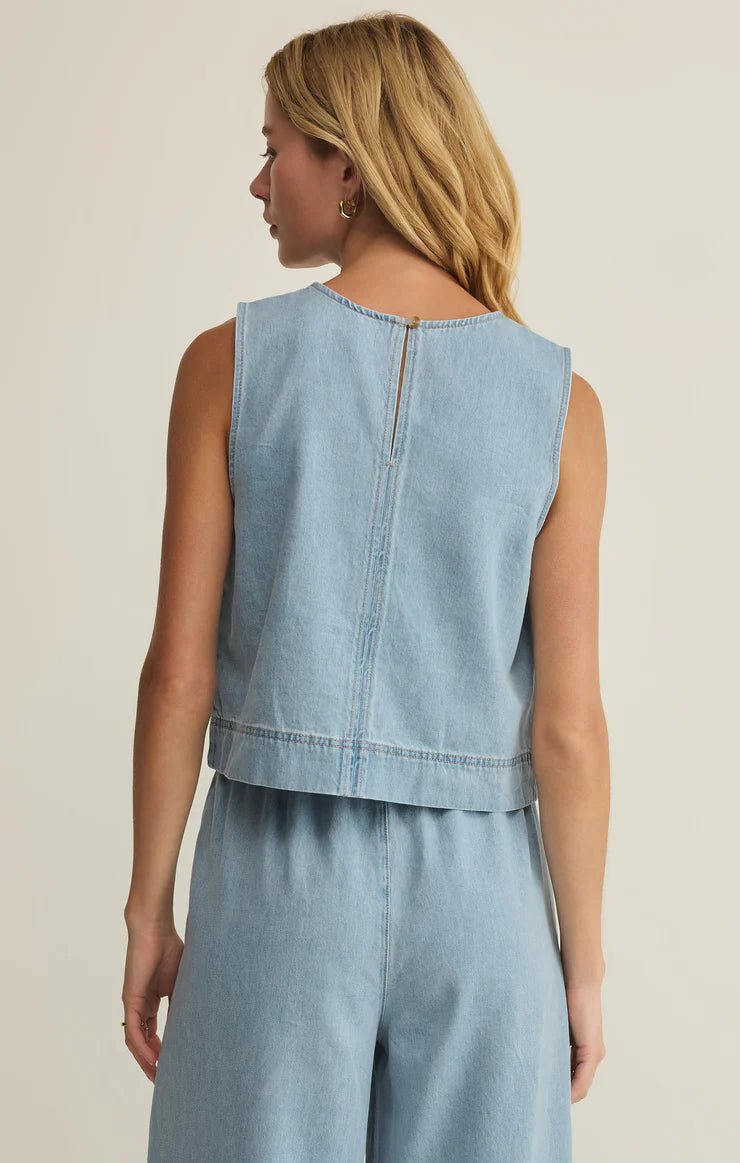 Sun Seeker Denim Tank - Elk + Elm