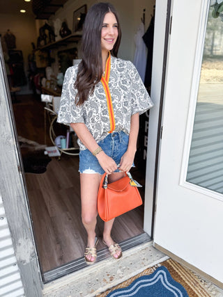 Sunset Stripe and Paisley - Elk + Elm