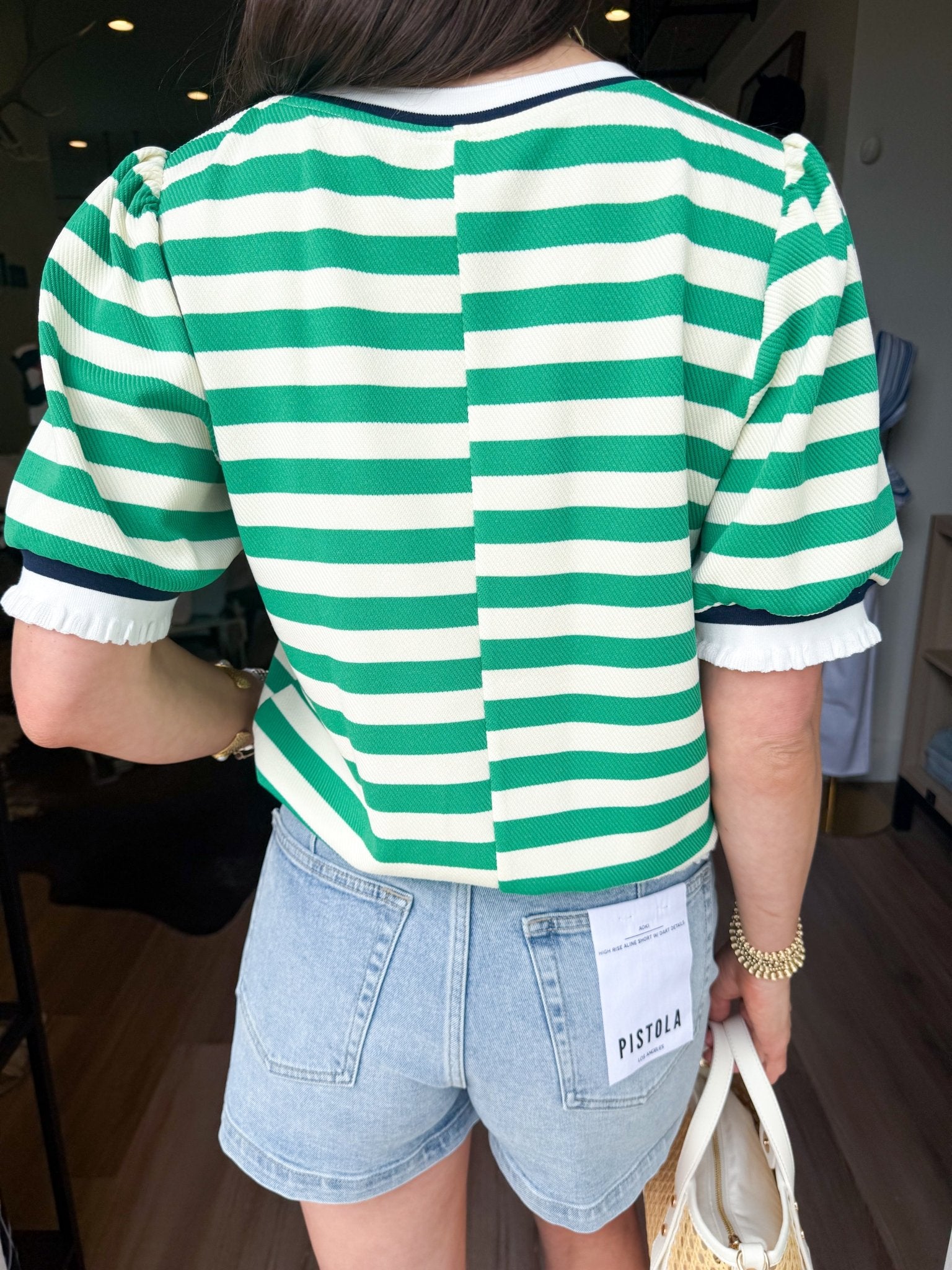 Sutton Striped Top - Elk + Elm
