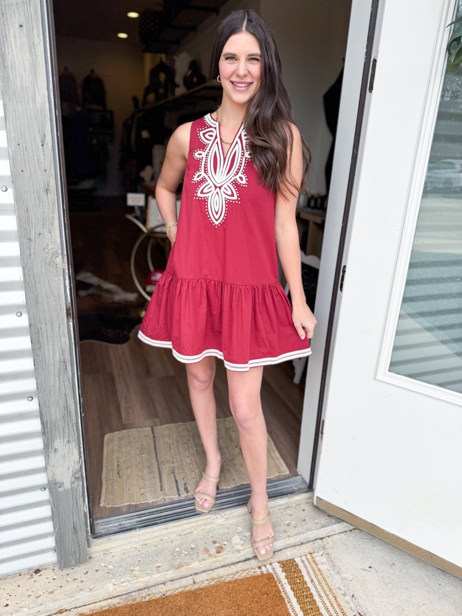Sylvie Mini Dress - Elk + Elm