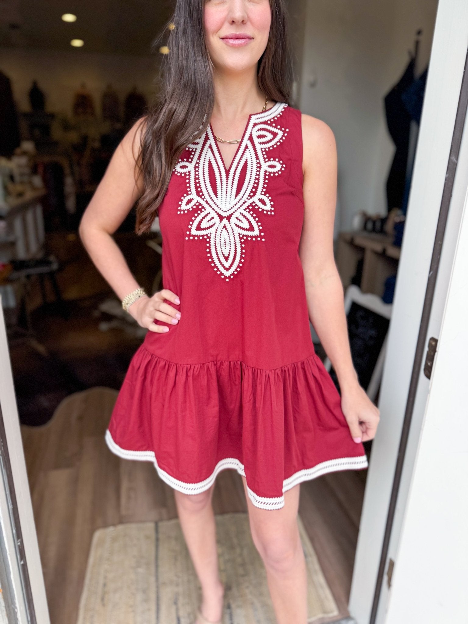 Sylvie Mini Dress - Elk + Elm