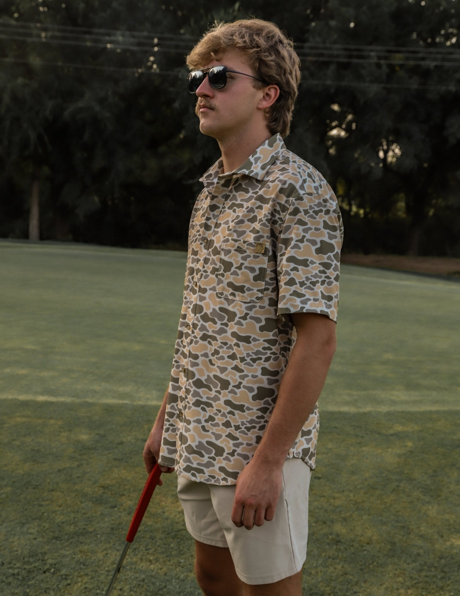 The Burk Short Sleeve Button Up - Elk + Elm