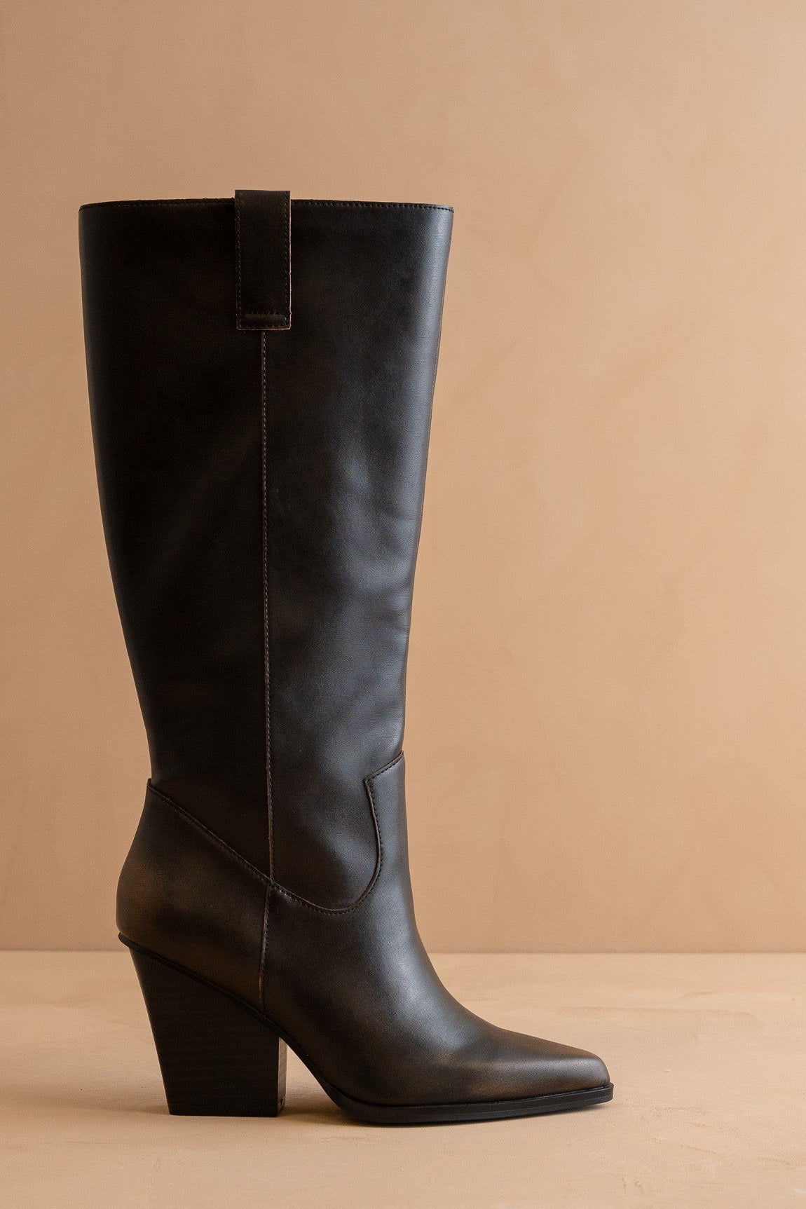 The Collins Wester Knee Boot - Elk + Elm