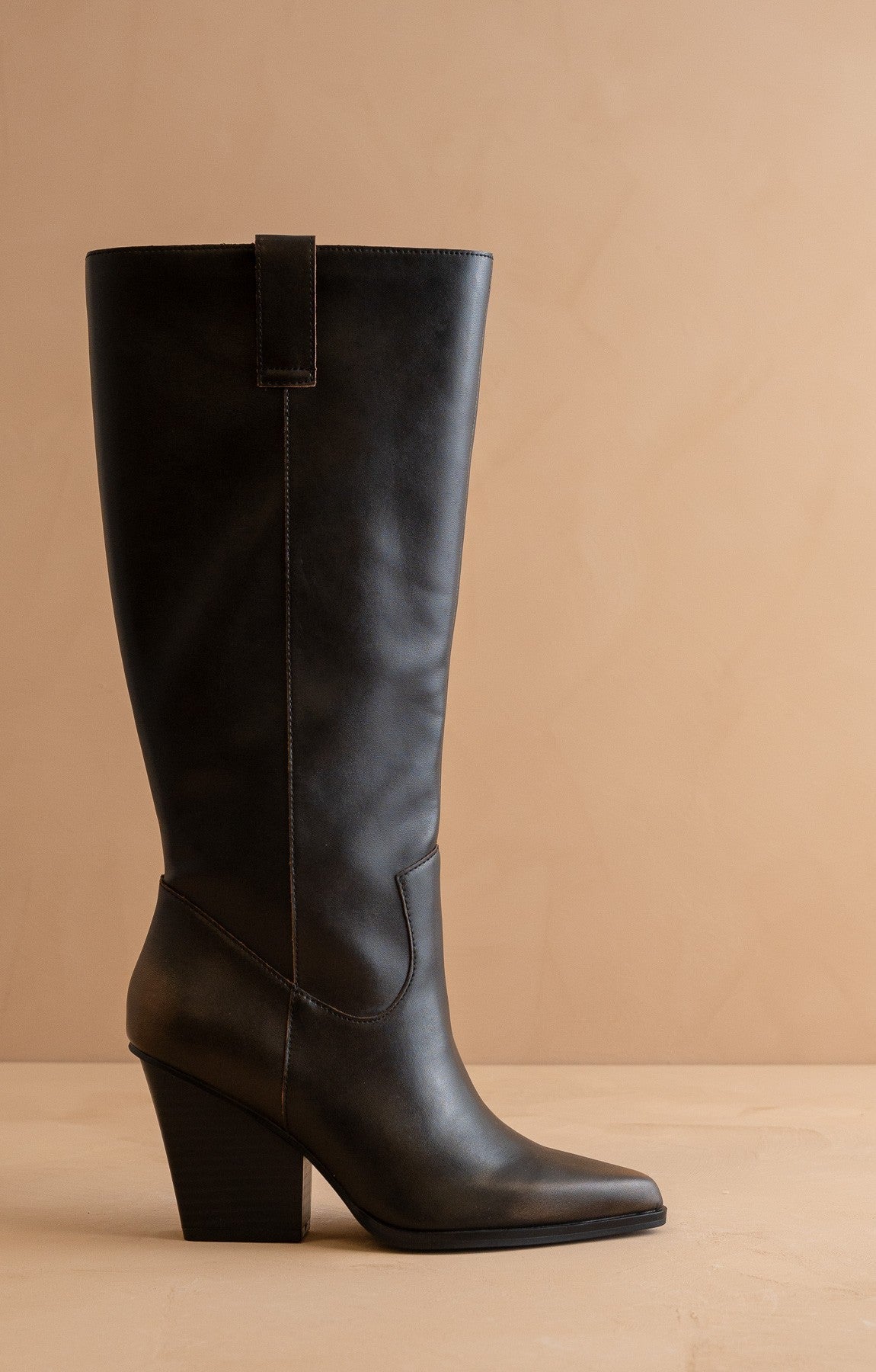 The Collins Wester Knee Boot - Elk + Elm