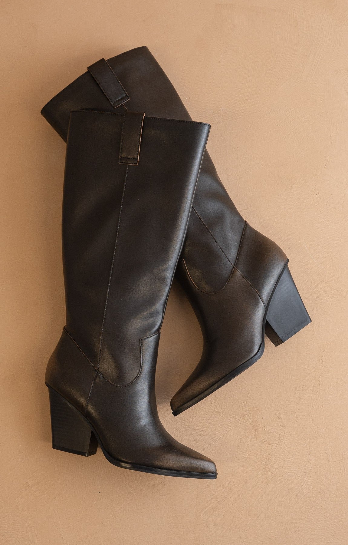 The Collins Wester Knee Boot - Elk + Elm